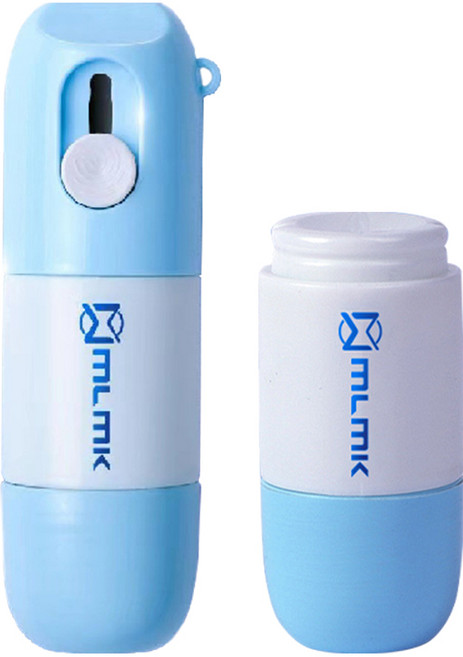 투코비 올인원 택배 송장 커터칼 클리너 블루 10ml + 리필 10ml 세트, 투명, 1세트