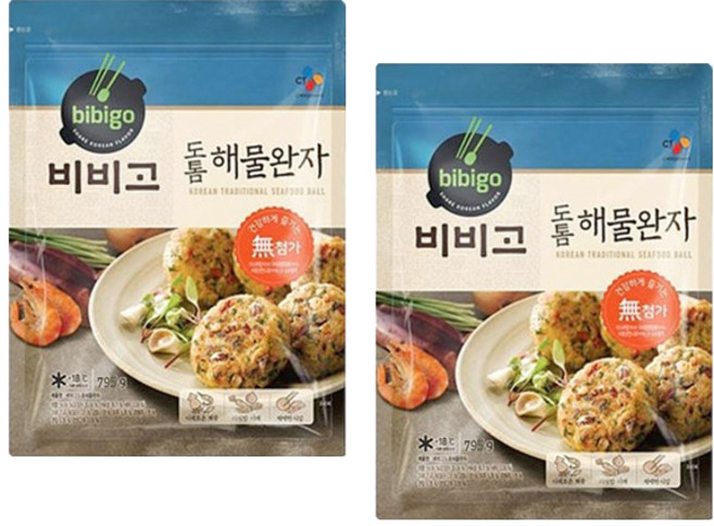 비비고 도톰 해물완자, 2개, 795g