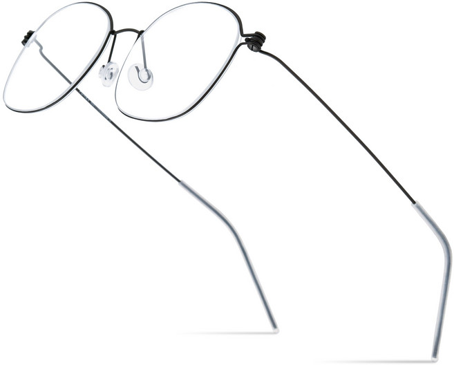 FONEX 티타늄 안경 프레임 남자 브랜드 디자인 초경량 덴마크 나사 없는 안경 7513