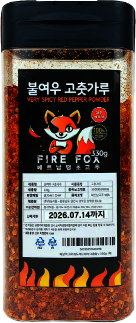 페페로치노 페페론치노 향신료 크러쉬드레드페퍼, 1개, 330g