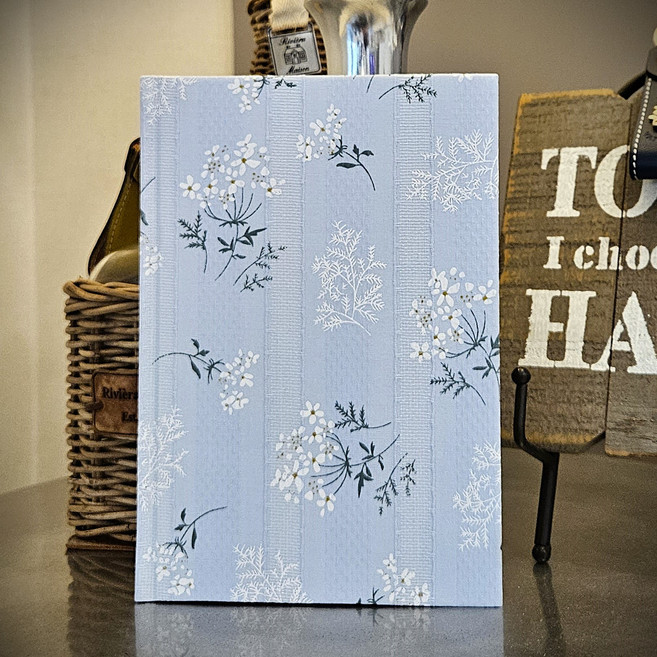 스페셜라이프 노트 일기장 A5 예쁜 꽃무늬, 1개, 스카이블루