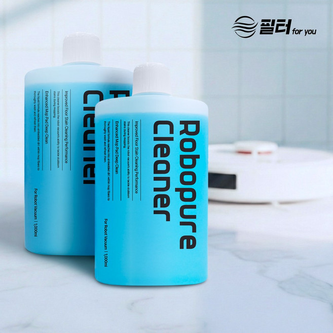 로보락 세제 로봇청소기 클리너 국내산 세정제 로보락전용 로보퓨어 크리너 필터포유, 2개