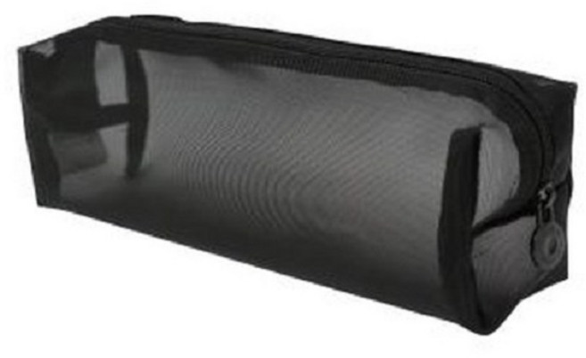 모닝글로리 비움 메시 펜 파우치 대형, 블랙, 1개