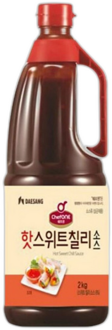 양념 간편소스 소스 쉐프원 즉석식품 핫스위트칠리소스 칠리소스 자취요리 2kg, 1개