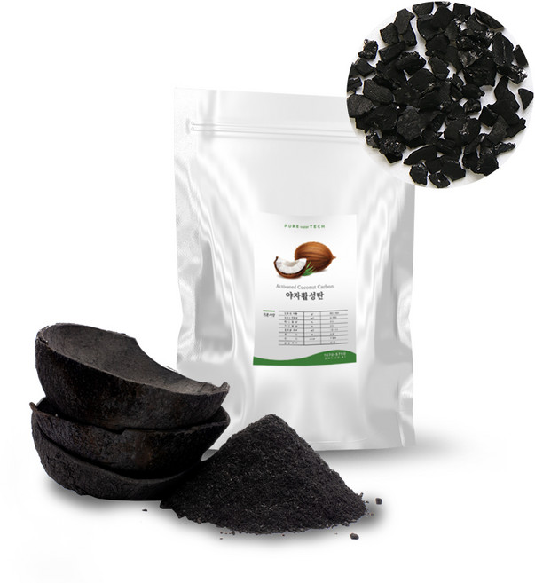 [O54] 프리미엄 정수용 공기정화 야자활성탄 (4x8mesh) 1L, 1개