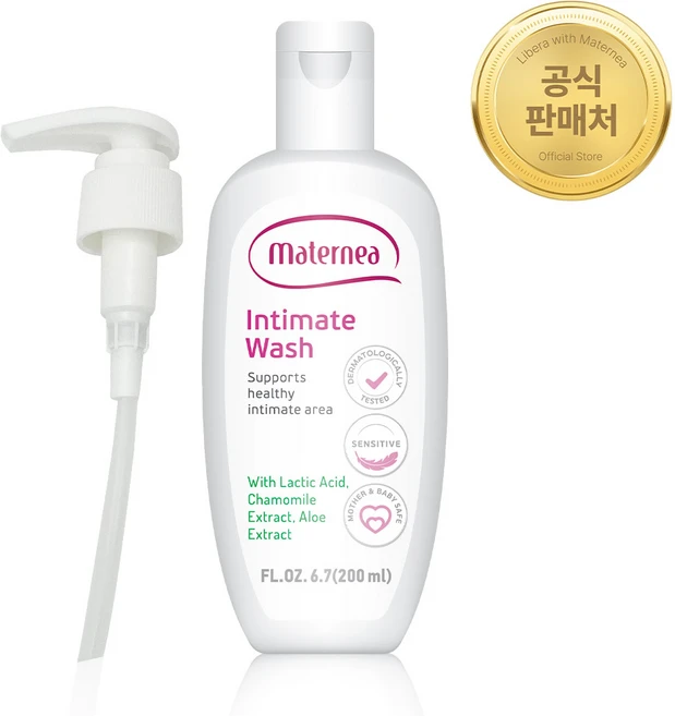 [공식수입판매처] Maternea 마더니아 여성청결제 외음부 Y존 이너 약산성 클렌저 페미닌워시, 1개, 200ml - 쿠팡
