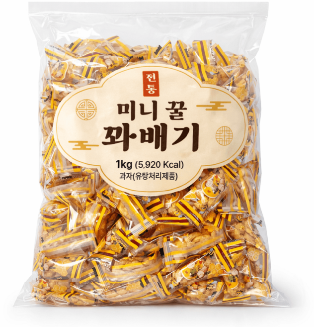 스윗셀렉트 미니 꿀 꽈배기 과자 200개입 1kg, 1개