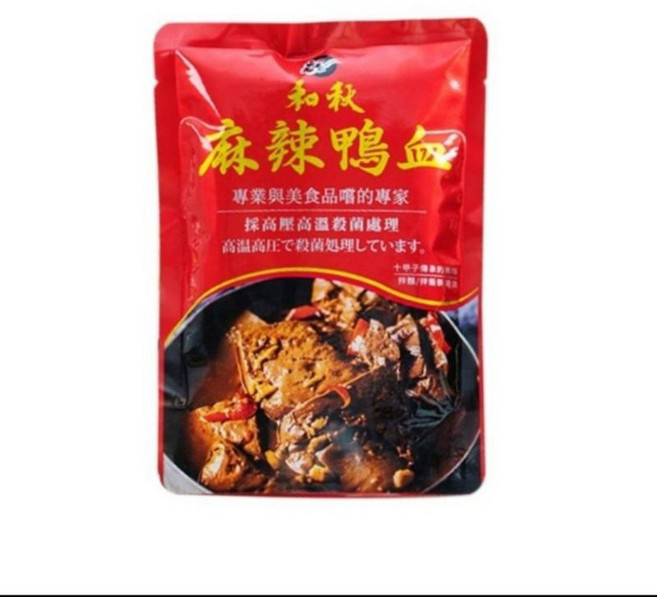 和秋 麻辣鴨血, 1個, 和秋 麻辣鴨血450g