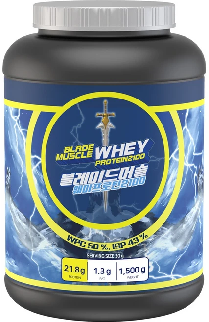 원데이뉴트리션 블레이드 머슬 웨이프로틴2100, 1개, 1.5kg - 쿠팡