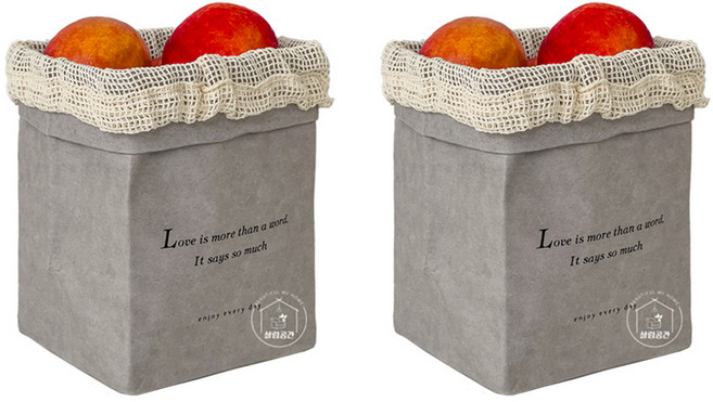 살림공간 페이퍼백 야채망 다용도 냉장고정리, 2개, 세트