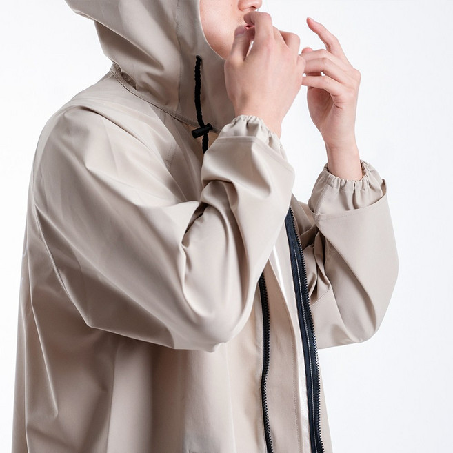 LIBERO 하디 아웃도어 캠핑 레인코트 방수, 베이지, 1개