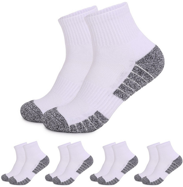 나인벨로 여성 두꺼운 스포츠 양말 5켤레 두툼한 쿠션 중목