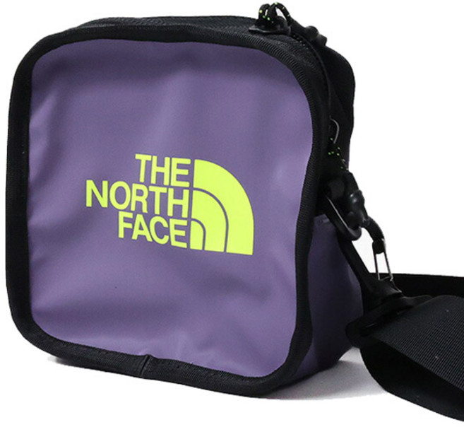 THE NORTH FACE 男女共用 Explore Bardure ll Logo 肩揹包 NF0A3VWS, 月光灰 + 紅黃色