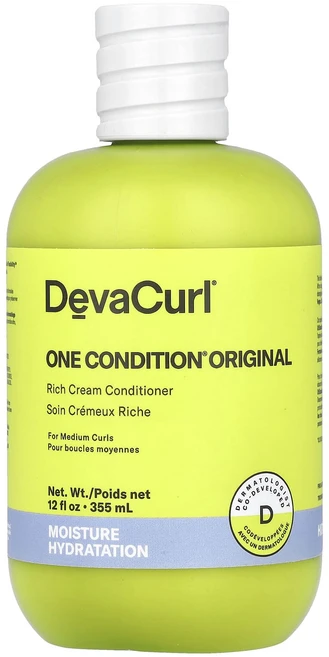 DevaCurl One 조건® 오리지널 리치 크림 컨디셔너 중간 컬용 355ml(12fl oz), DevaCurlOne조건오리지널리치크림컨디셔너중간컬용3, 1개, 355ml - 쿠팡