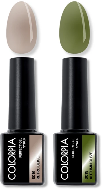 칼라피아 원스텝 퍼펙트젤 시럽 젤네일 세트, 1세트, 05. 레트로베이지+어텀올리브 - 쿠팡