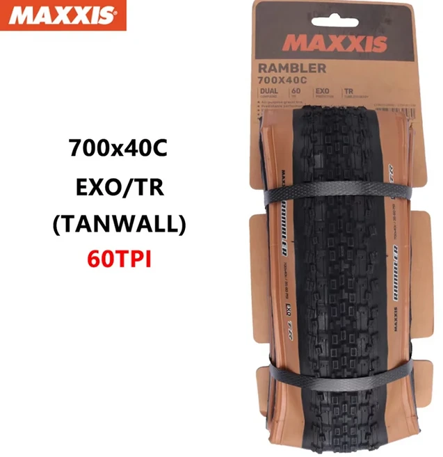 MAXXIS RAMBLER 자갈 타이어 700x38/40C/45C 650x47B 자전거 접이식 사이클로 크로스 자갈 외부 타이어 안, 02 700x40C EXO TR C