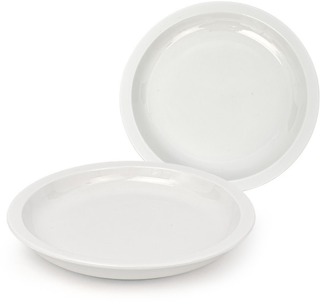 온담도자기 본차이나 원형접시 플레이트 20.5cm, 2개, 화이트