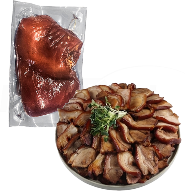 [TV홈쇼핑정품 인포벨]심가네 씨육수 뼈없는 족발 이용식 앞다리 돼지 순살 흑마늘 족발 앞족 간편 야식, 1개, 1kg