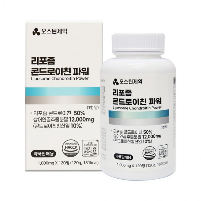 리포좀 콘드로이친 파워 1000mg*120정 상어연골 약4개월분, 1개, 1정