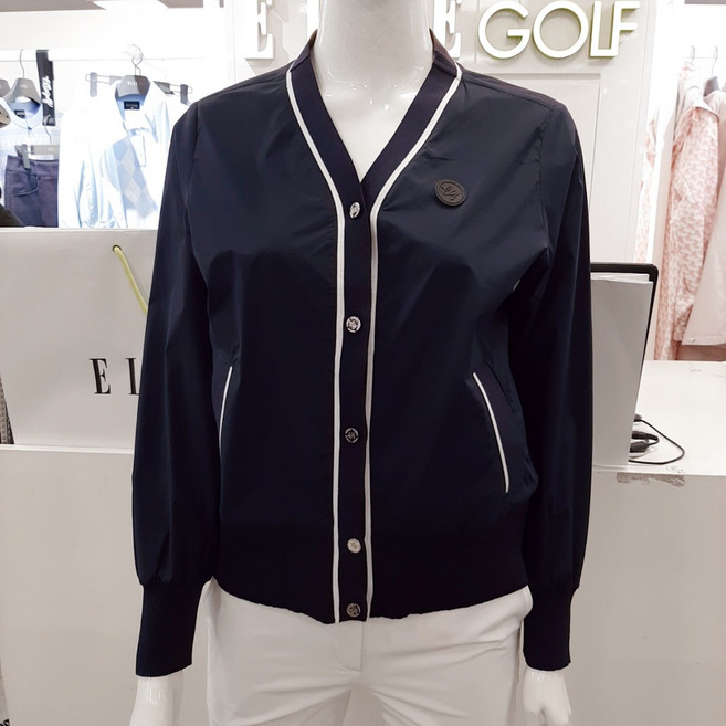 엘르골프 가볍게착장할수있는 니트하이브리드 가디건점퍼 6J-21303820