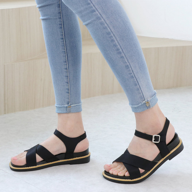 푹신한 이중쿠션 여름 캐주얼 스트랩 샌들 아르잔엑스