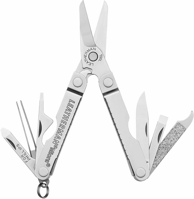 레더맨 (Leatherman) 마이크라 스테인레스 스틸 멀티툴, 1개