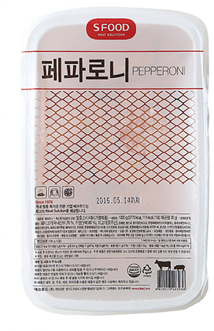 에스푸드 페파로니 1kg 모듬소시지 수제모듬소시지 소시지 수제소시지 가공식품, 1개