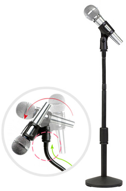ZIO-BIZ 단상용 마이크스탠드 프리미엄 / 높이조절 길이조절 자바라 후렉시블 탁상용 책상용 마이크거치대 마이크받침대 마이크대 마이크걸이 마이크암 마이크홀더 마이크스텐드