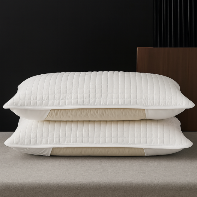 사계절용 간편교체 프리미엄 단색 베개커버 2개 세트