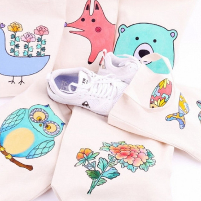 민화샵 신발주머니/미술/준비물/만들기재료/DIY, 5.부엉이