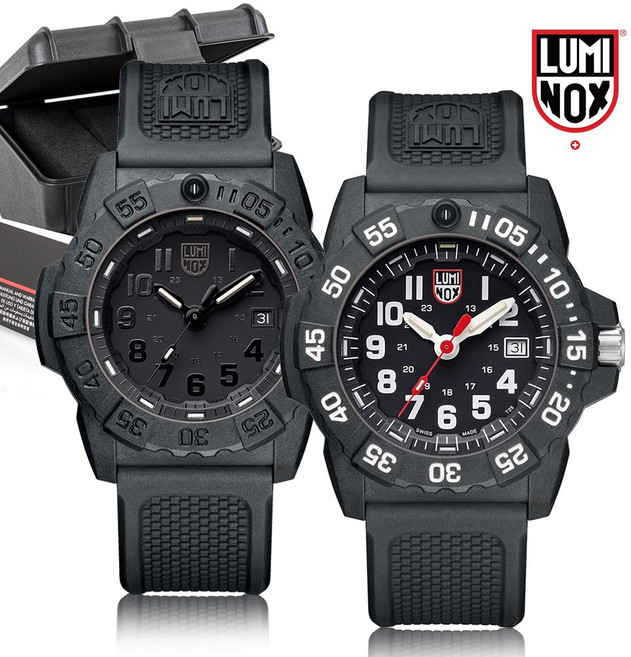 루미녹스 네이비씰 블랙아웃 XS 3501 XS 3501 BO 스크류방식 다이버 워치