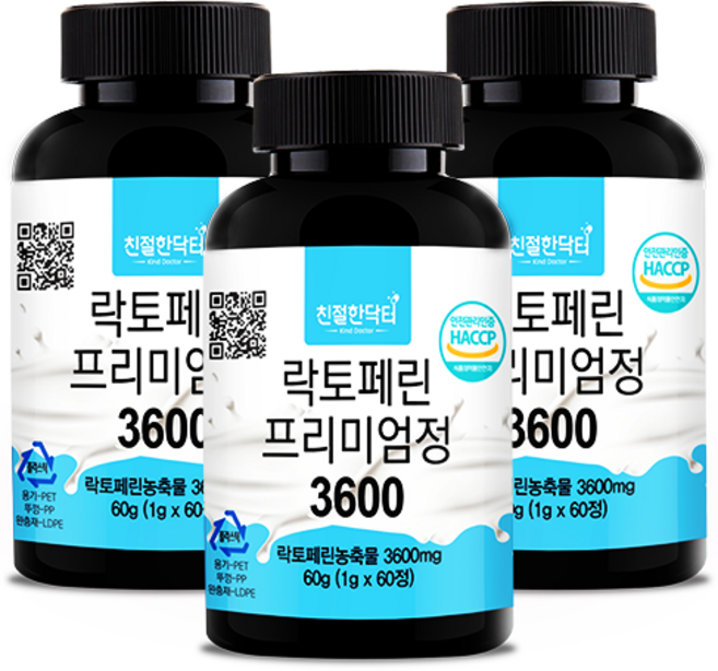 친절한닥터 락토페린 3600mg, 60정, 3개