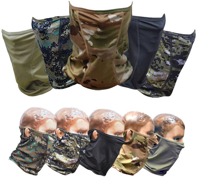 국산 밀리터리 스포츠 쿨마스크 넥쿨러 5종, 멀티카모, 1개