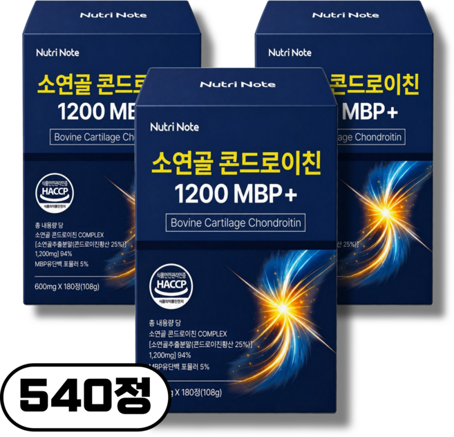 뉴트리노트 소연골 콘드로이친 1200 MBP, 3박스, 180정