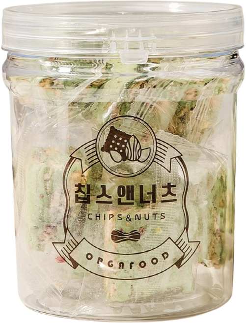 [칩스앤너츠] 설화병 쫀득쿠키 말차무화과맛, 1개, 100g