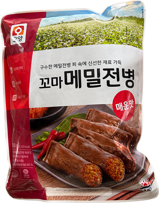 사조오양 꼬마메밀전병 매운맛 아이스박스포함, 6개, 1.2kg
