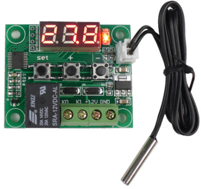 디지털 온도컨트롤러 DC12V 10A 제어기 열전소자 히터 w1209 스위치 모듈 자동, L0051.모듈-센서 온도제어 XH-W1209, 1개