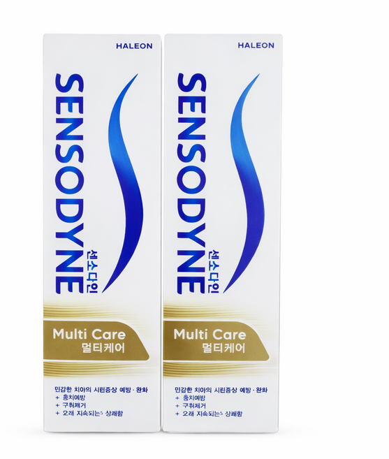 센소다인 멀티케어 시린이개선 치약, 100g, 2개