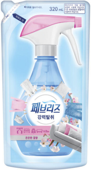 페브리즈 섬유탈취제 은은한 꽃향 320ml 리필 10개입, 1개