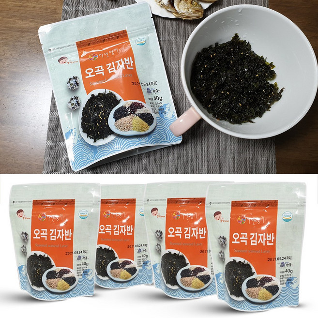 권여사 맛있는 밥도둑 오곡 김자반 5봉 세트, 오곡김자반 5봉 세트, 5개
