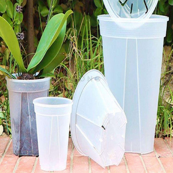 삽목화분 12cm 투명 조경포트 수국삽목 수련화분 플라스틱화분 슬릿분, 상세페이지 참조, 1개