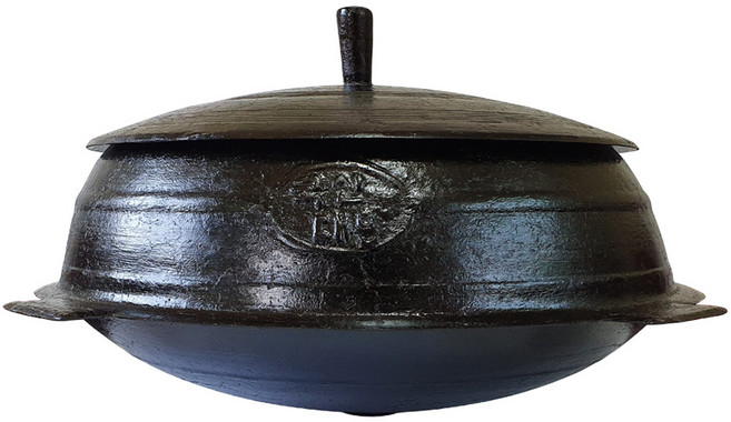 들기름으로 길들인 대형 무쇠 가마솥 충식 무쇠솥 국산, 선택03:충식 가마솥40cm_중심51cm, 1개