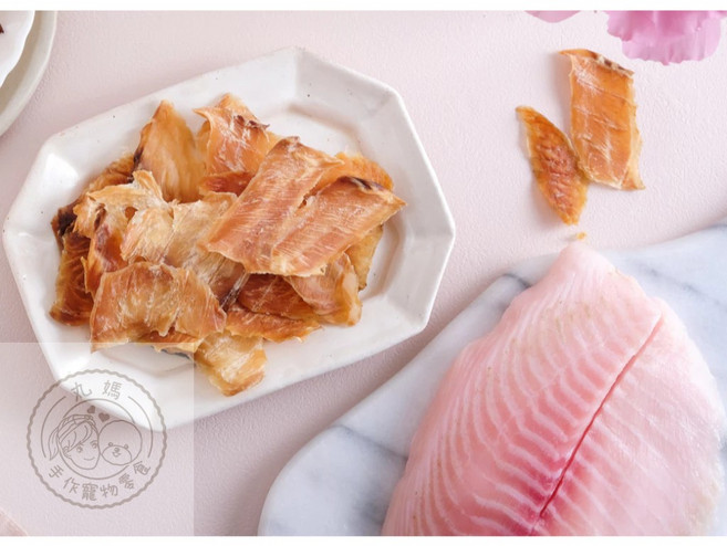 丸媽手作寵物零食 鯛魚片 無添加 新鮮製作 寵物點心, 1個, 40g, 鯛魚