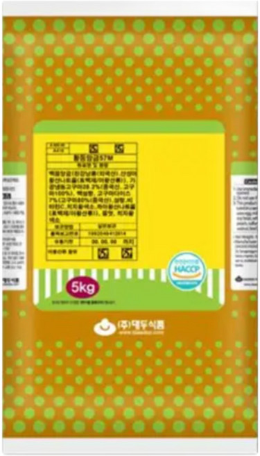 대두 고구마앙금 황등 앙금(저감미 S35M), 5kg, 1개