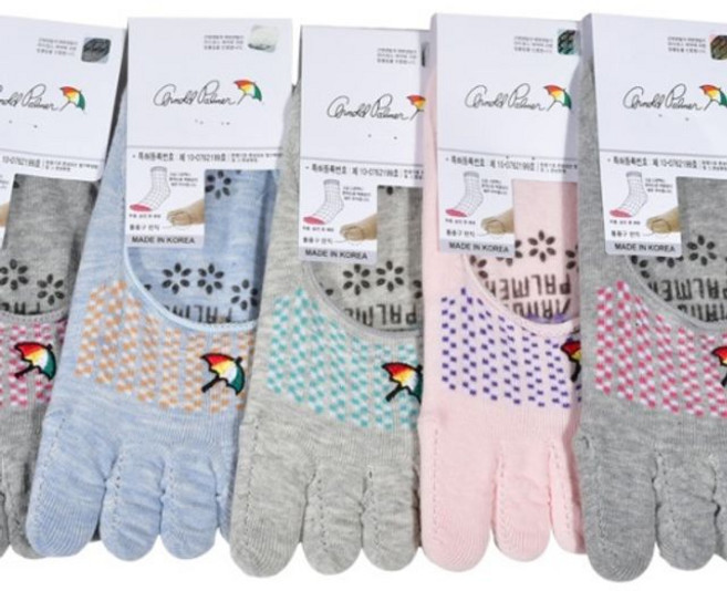 아놀드파머 무 좀예방 발가락양말 통풍 덧신 5족 cha4+4hkr