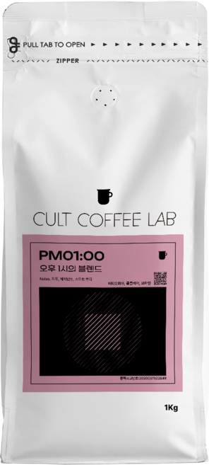 컬트커피랩 달콤한 카라멜 단맛 오후 1시 블렌드 커피원두 당일로스팅, 1개, 1kg, 에스프레소(고움)