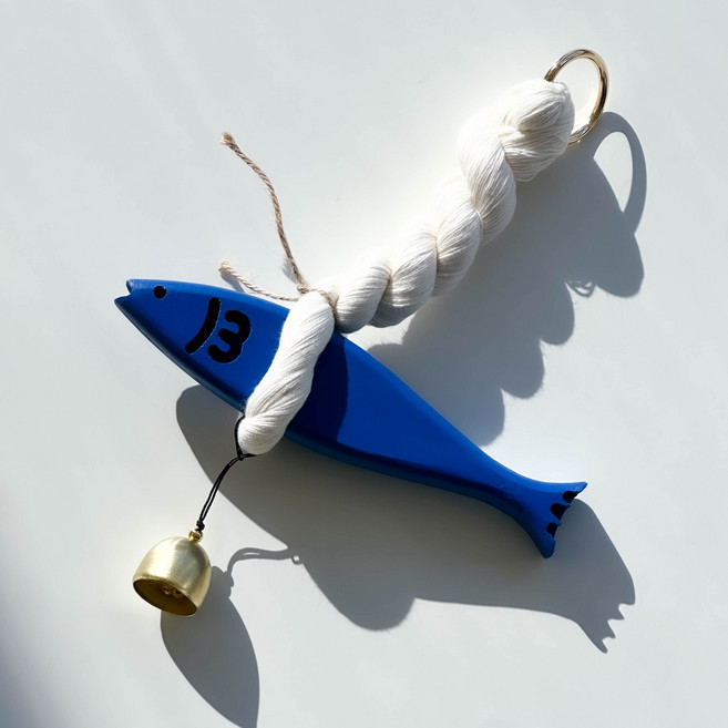 바른스튜디오 컬러 액막이 명태 자석 포함, 파랑