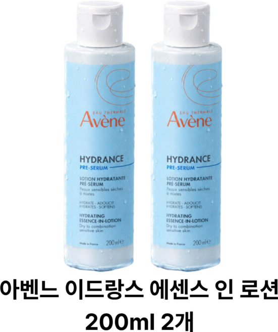 아벤느 이드랑스 에센스 인 로션 고준희 온천수 수분토너, 200ml, 2개