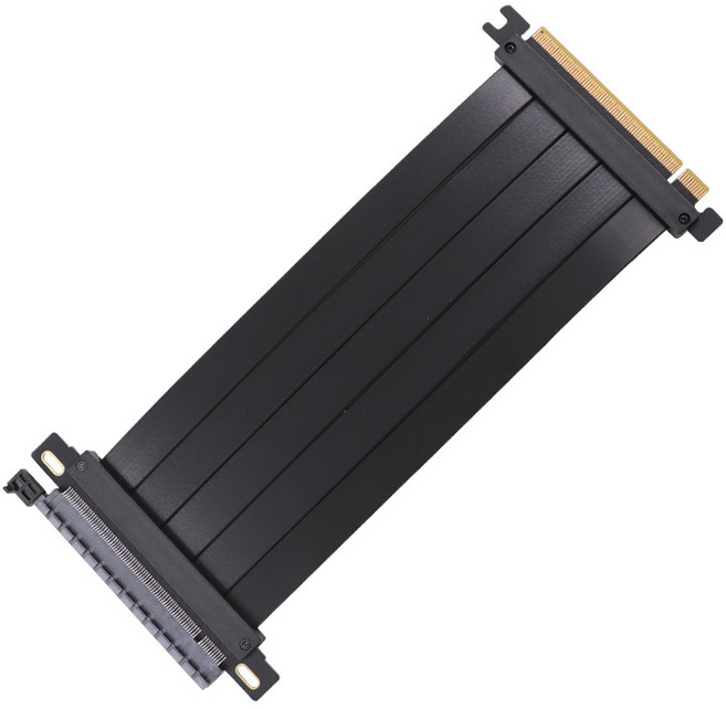 SGMK 라이저 케이블 PCI-express 4.0 16X 180도 블랙, 300mm, 1개