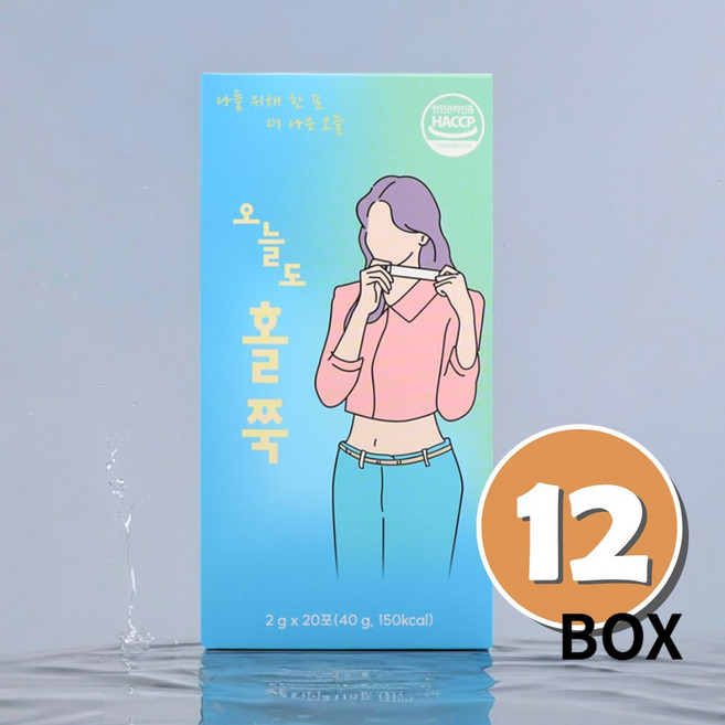 랩도리 오늘도홀쭉 내일을 위한 클렌즈, 40g, 12박스